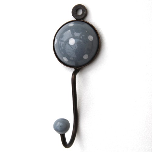 Ceramic and metal - polka, dot