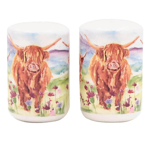 Highland cow salt pepper - salt,