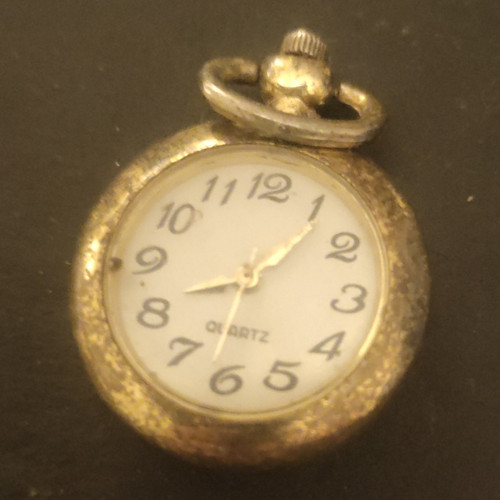 Quartz pocket watch - quartz, white