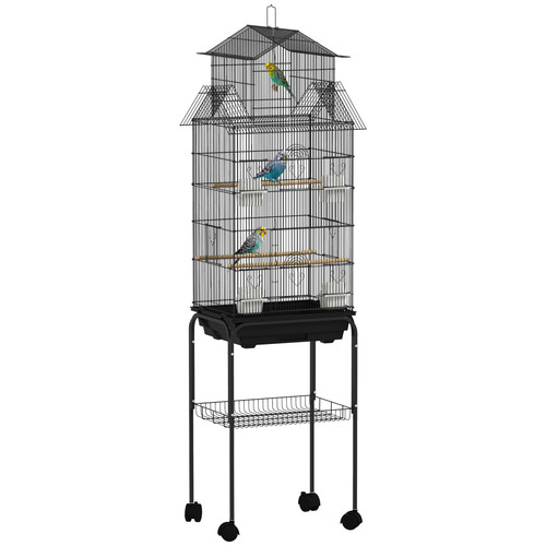 Metal bird cage spacious - metal,