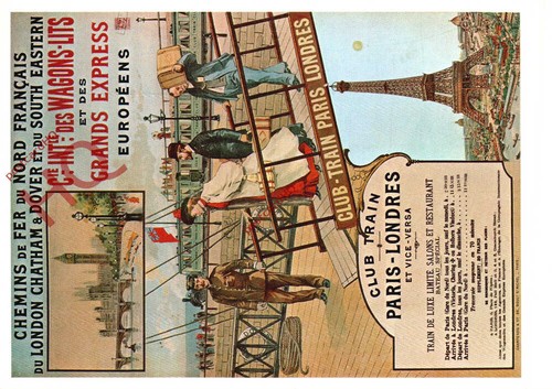 Postcard wagons lits des - postcard-:wagons-lits, et