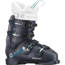 L40549700 SALOMON X MAX 90W WOMENS SKI BOOTS PETROL BLUE Size 22/22.5