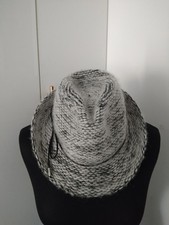 Suzanne Bettley Mohair Mix Grey Trilby Hat NWT