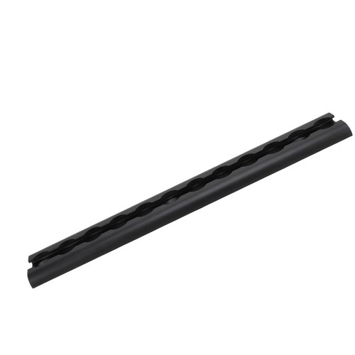 Track rail with drilled hole - with,