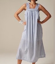 NWT J. Crew Blue White Cotton