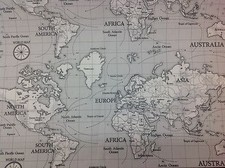 FRYETT`S Cotton MAPS ( Grey)