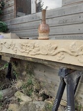 Stone green man lintel carved