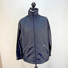 Original Puffa Pack-Away Jacket Pack-a-Mac with Stow-Hood in Black size Medium