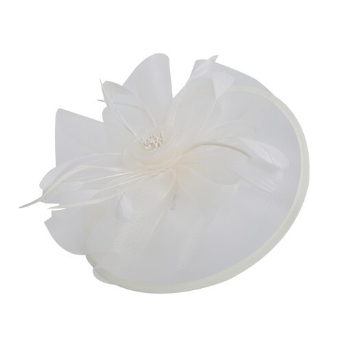 Large net hat fascinator - hat,