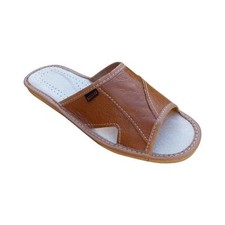 Men's Leather Slippers Slip On