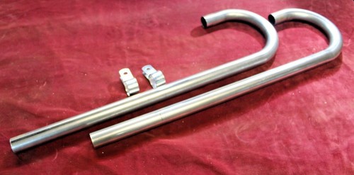 Downpipes raw exhaust - raw, knees