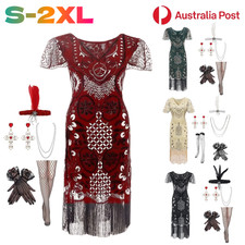 Womens 1920s Vintage Dress