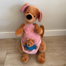 Vintage Winnie The Pooh KANGA and ROO 21" JUMBO Plush Disney Mattel Large