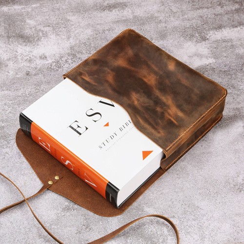 Leather bible pouch case - case, for