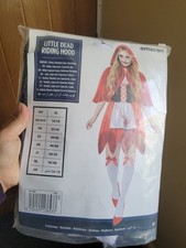 Little Red Riding Hood Dead Zombie Halloween Adults 16-18 Costume #W2