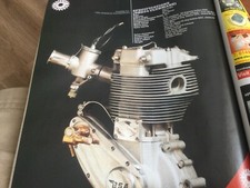 BSA GOLD STAR DBD34 ENGINE MOTORCYCLE MAGAZINE ARTICLE. Last one