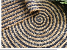 Rug Round Jute & Cotton 100%
