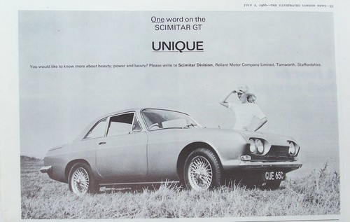 Old advert reliant scimitar - reliant,