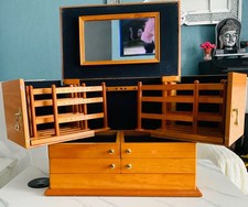   4 Tier Quality Wooden Jewellery Storage Box by Lori Greiner, Compartments 