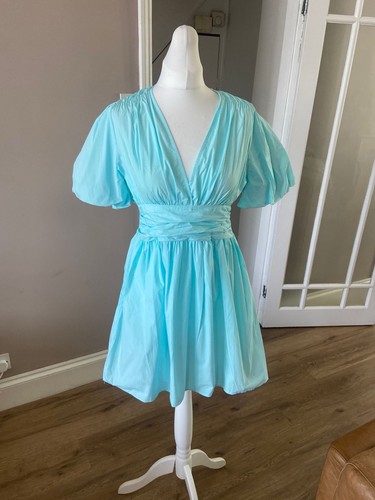Zara puff sleeve mini dress - zara,