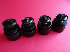 4X VINTAGE MITCHELL 300/400/800 SERIES LARGE CAPACITY SPARE SPOOLS + TUBS