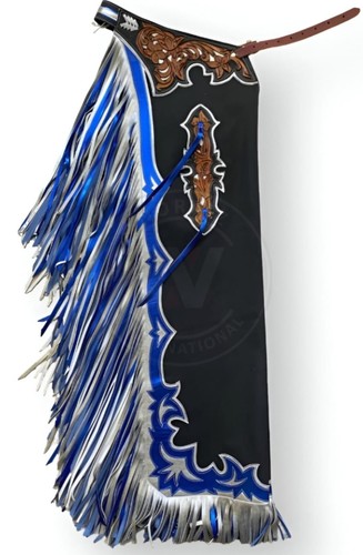 Custom hand tooled - tooled, fringe