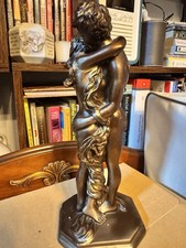 Nude Lover's Embrace Bronze Effect Figurine / Unboxed