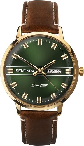 Sekonda gold plated day date - sekonda,