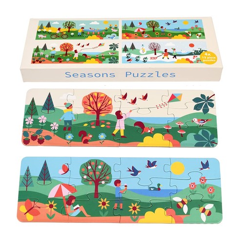 Four seasons piece puzzles - seasons,