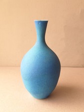 Delan Cookson Studio Pottery Blue Porcelain Vase Smal Vase Decorative