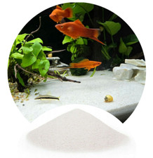 25kg White Aquarium Sand Natural Substrate All Types Fish Tanks Silica 0,5-1,2mm