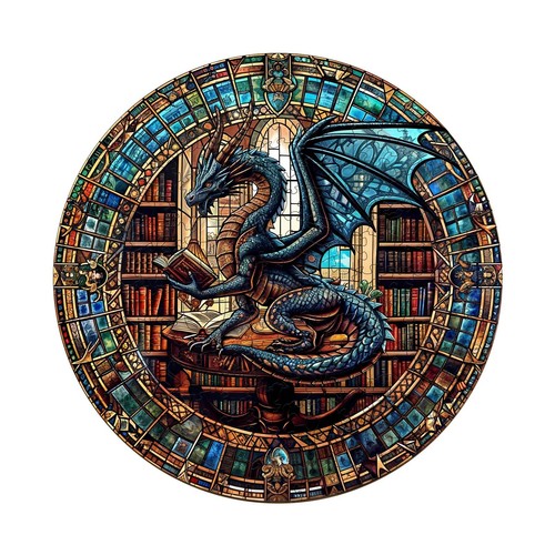 Jigfoxy dragon wooden jigsaw - jigfoxy,