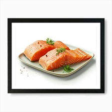 Two Salmon Fillets Art Print