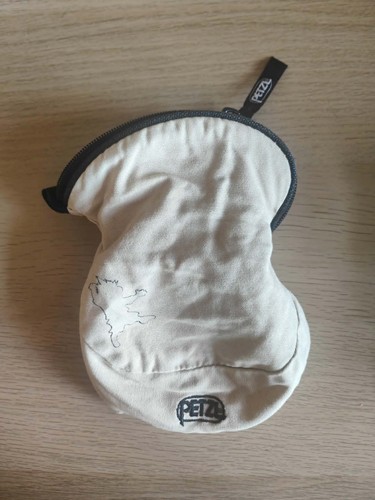 Red climbing chalk bag