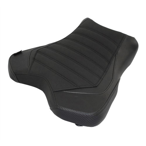 Black front rider bench seat - front,