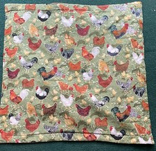 Chicken and Cockrel Cushion