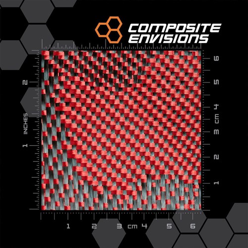 Camouflage carbon fiber red - carbon, fiber/red