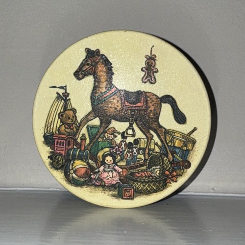 Vintage nursery tin blue - nursery,