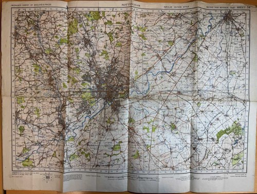 Nottingham ordnance survey map - nottingham,