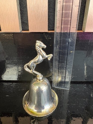 Vintage metal horse - , bell