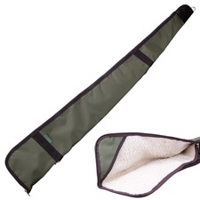 Bisley Shotgun Green Canvas Cover Case 54" Gun Slip Waterproof Sheepskin Fleece