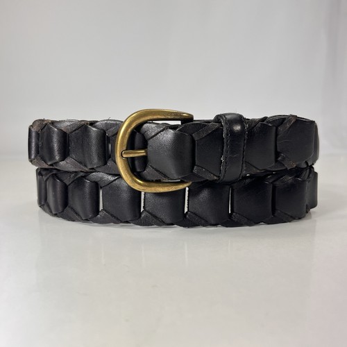 Laced black full grain leather - laced,