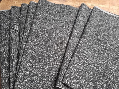 Black slubby thick - black, curtains