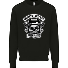 Respect Brotherhood Motorcycle Biker Bike Mens Sweatshirt Jumper