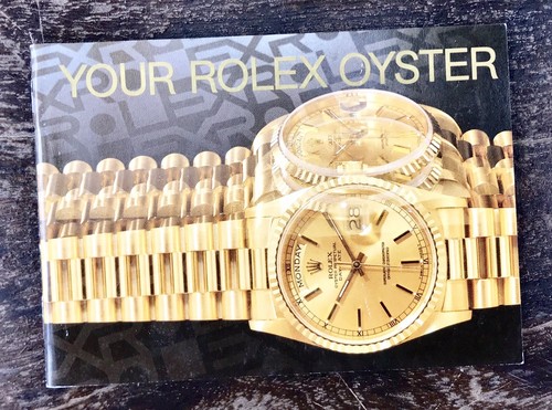 Rolex oyster 1992 booklet - oyster,