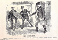 Political cartoon John Bull