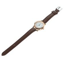 Small Watch with Leather Strap