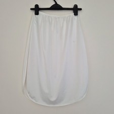 St Michael M&S White Half Slip