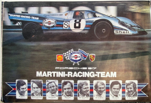 Porsche poster martini racing - poster,