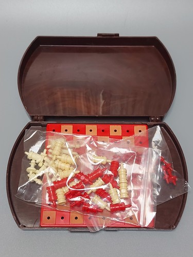 Vintage pocket travel chess - travel,